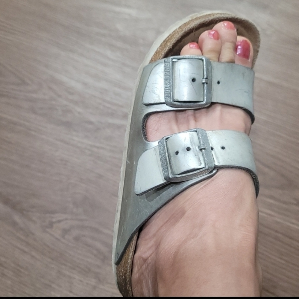 Birkenstock Arizona silver